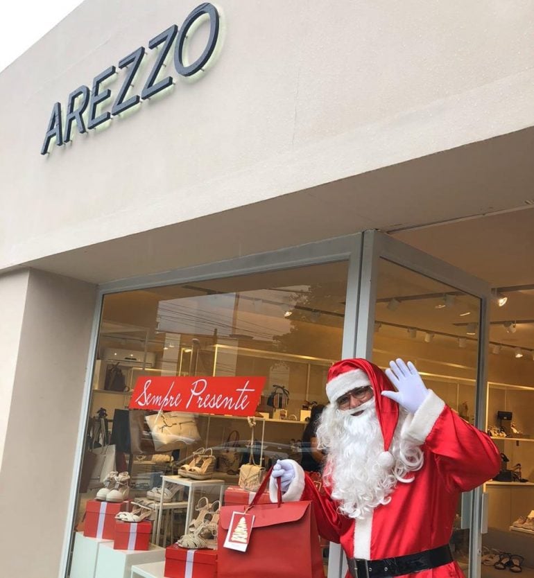 Arezzo Itabira traz magia do Natal com direito a Papai Noel neste sábado