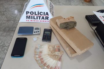 Duas barras de maconha são apreendidas em operação da PM no Prata