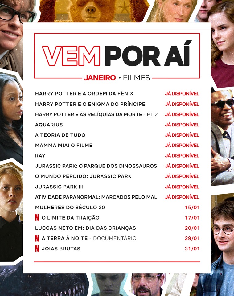 Com Harry Potter, Netflix mostra os principais lançamentos de janeiro aos assinantes