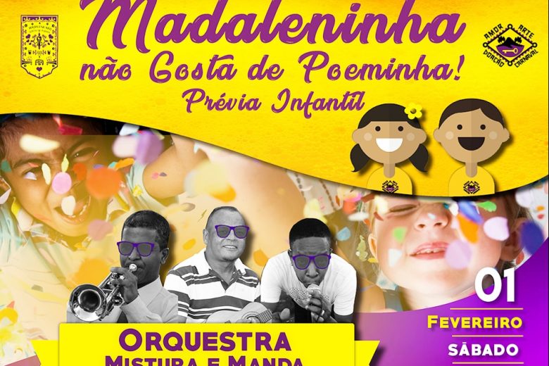 Bloco da Madalena terá apresentação na versão infantil