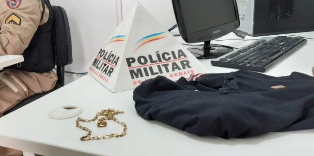 PM apreende suspeito de receptar produtos roubados em loja de Itabira