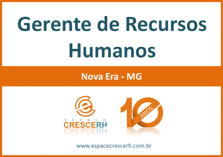Recrutadora busca gerente de RH para atuar em Nova Era; salário chega até R$12 mil