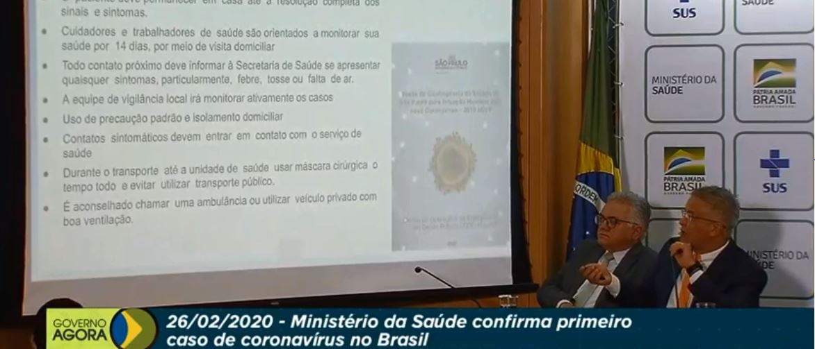 Imagem: Ministério da Saúde detalha presença do coronavírus no Brasil; veja ao vivo!