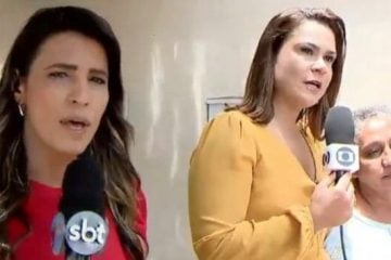 Repórteres de Globo e SBT ‘brigam’ ao vivo por entrevistada