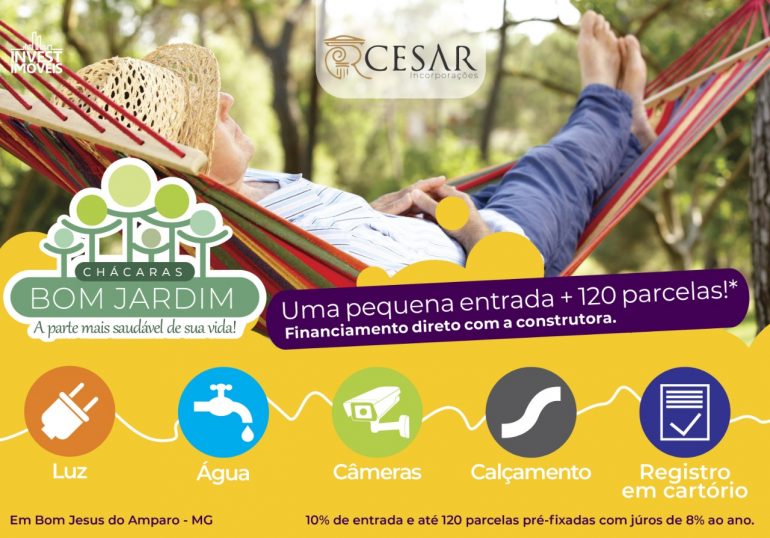 Ar puro e muito verde conheça o Chacreamento Bom Jardim