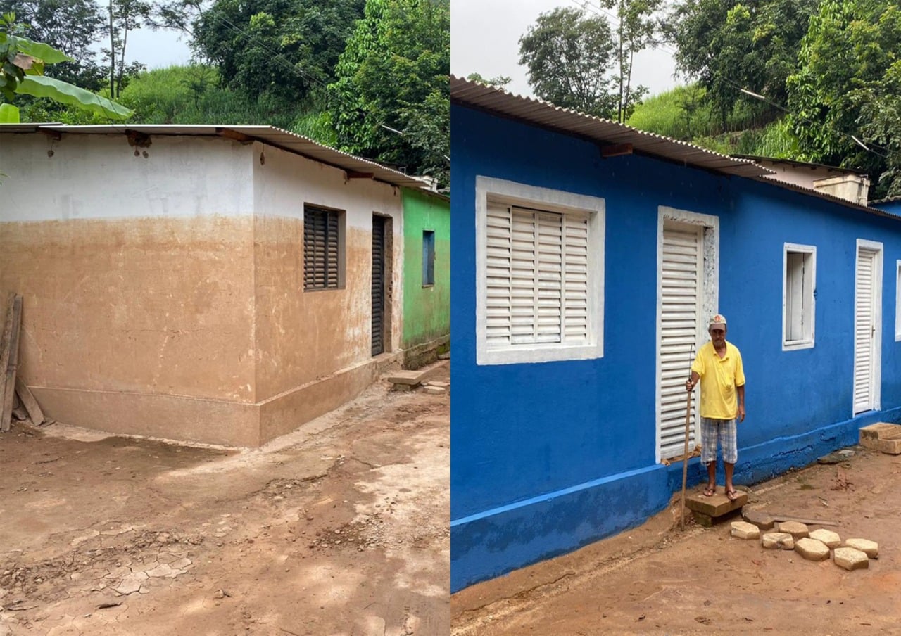 Voluntários se unem e reformam casas afetadas por enchente em Nova Era