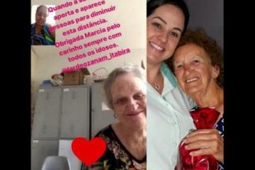 Idosos do Lar de Ozanam recebem chamadas de vídeo de familiares para aliviar a saudade