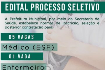 Barão abre contratação temporária para médicos e enfermeiro