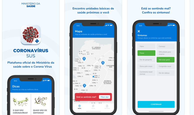 Ministério da Saúde disponibiliza aplicativo de comunicação sobre o Coronavírus