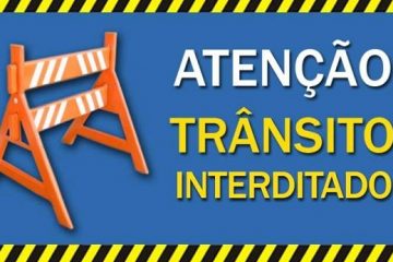 Transita interdita parte da avenida Li Guerra em Itabira