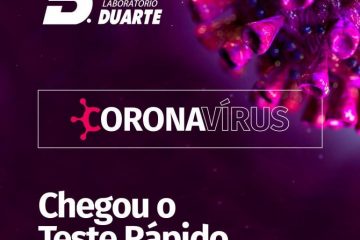 Reforço na saúde: Laboratório Duarte oferece teste rápido para o COVID-19
