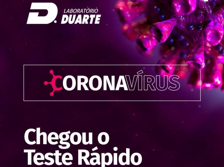 Reforço na saúde: Laboratório Duarte oferece teste rápido para o COVID-19