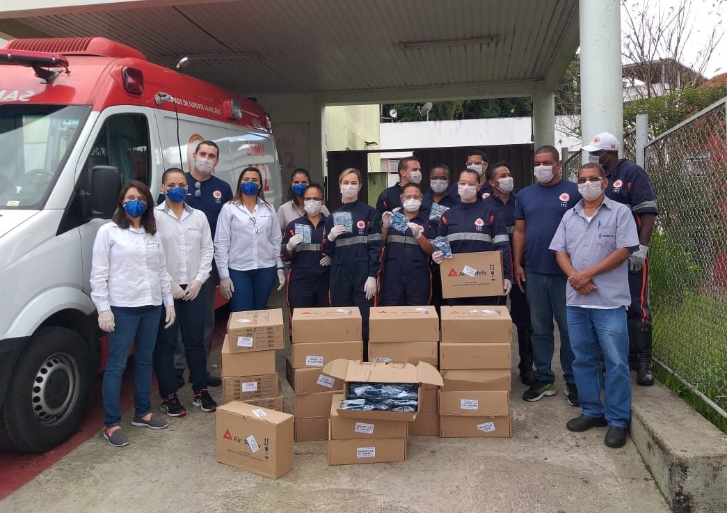 Belmont doa ao Samu 2.500 máscaras de prevenção ao coronavírus