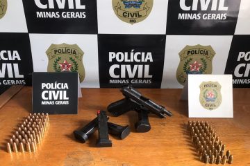 Homem é preso com arma furtada de agente penitenciário em Itabira