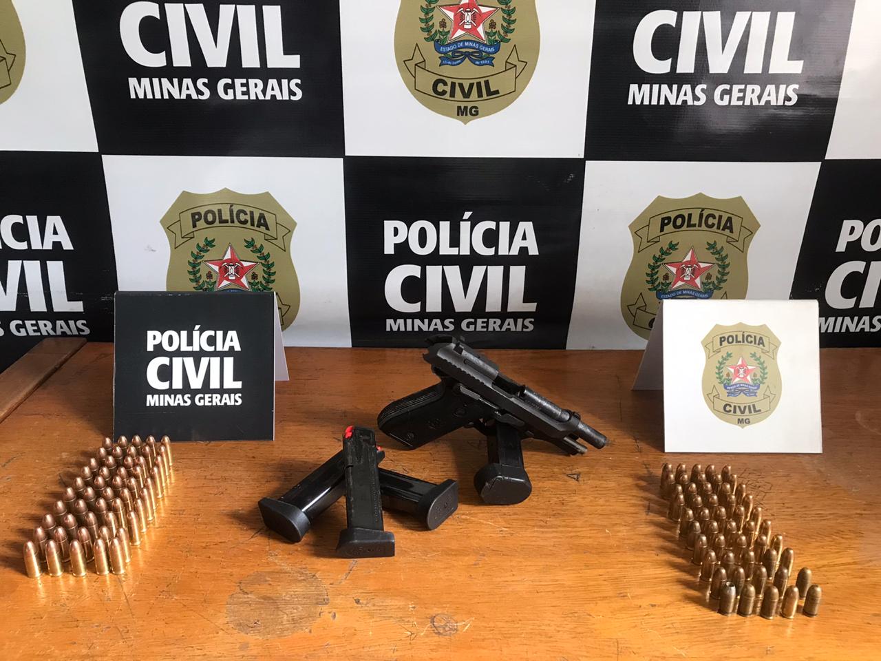 Homem é preso com arma furtada de agente penitenciário em Itabira