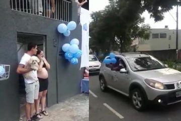 Em tempo de distanciamento social, “chárreata” emociona futuros pais em Itabira