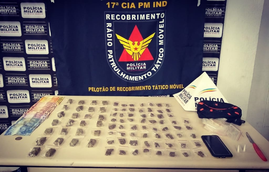 Rapaz é preso com grande quantidade de drogas escondidas em galpão do município de João Monlevade