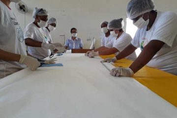 Presidiários de Minas fazem mais de 100 mil unidades máscaras