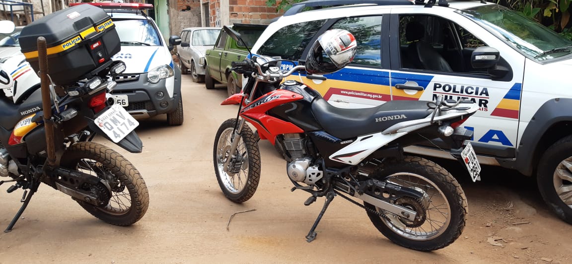 Após perseguição policial, PM de Itabira apreende moto furtada