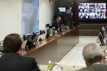 Bolsonaro faz reunião virtual com presidente da Fiesp e empresários