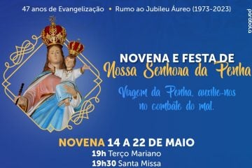 Paróquia se prepara para celebrar a novena de Nossa Senhora da Penha