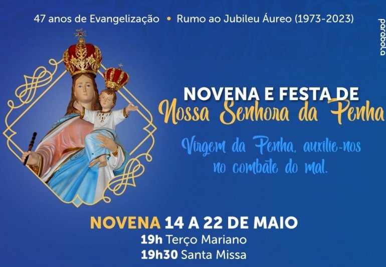 Paróquia se prepara para celebrar a novena de Nossa Senhora da Penha