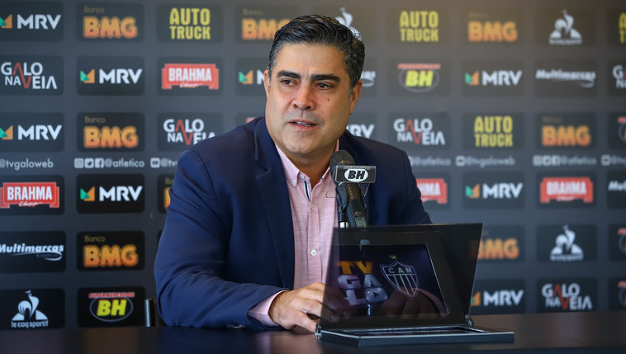 Atlético: Presidente provoca Cruzeiro e diz: ‘Situação difícil de ser revertida’