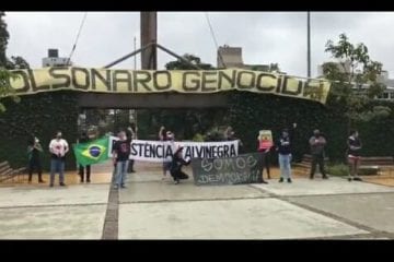Atleticanos protestam contra Bolsonaro e o fascismo em Belo Horizonte