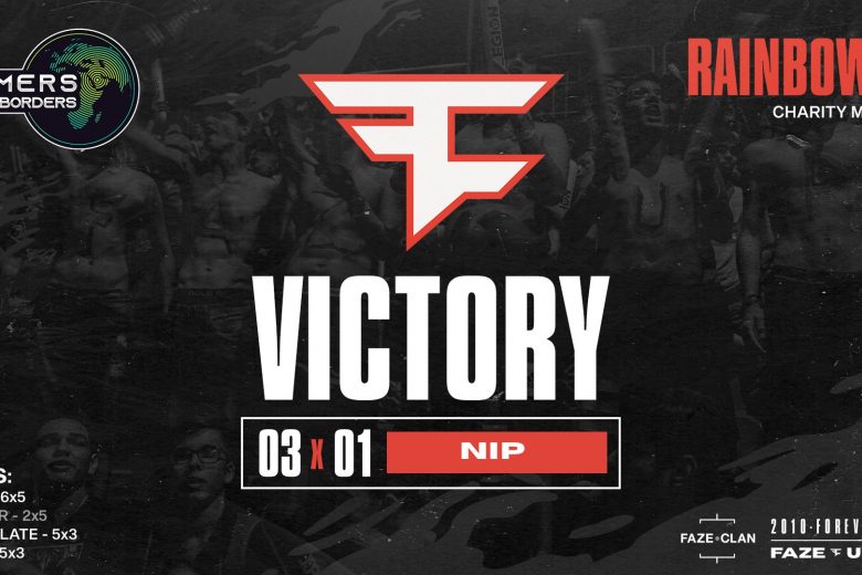 R6: FaZe vence torneio beneficente e faz doação de quase R$ 1 milhão