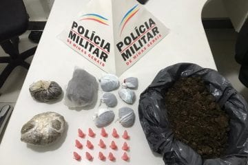 Jovens de 18 e 20 anos são presos por tráfico de drogas no bairro Amazonas, em Itabira