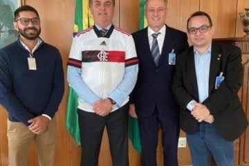 Felipe Neto fala sobre Botafogo, Bolsonaro se reúne com presidentes de Vasco e Flamengo, e mais: as notícias do futebol desta terça-feira (19)