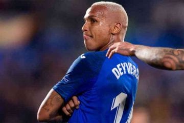Deyverson fica fora de jogo nesta terça-feira e não permanecerá no Getafe