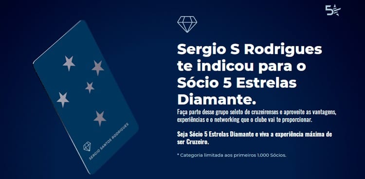 Cruzeiro anuncia criação de nova modalidade de sócio com mensalidade de R$ 1 mil