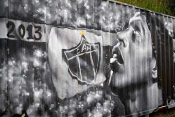 Reinaldo, Ronaldinho, Djonga… veja os grafites no estádio do Atlético