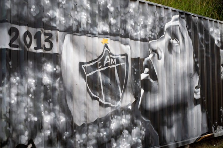 Reinaldo, Ronaldinho, Djonga… veja os grafites no estádio do Atlético