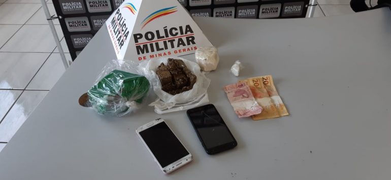 GEPMOR apreende drogas e detém dupla suspeita de tráfico