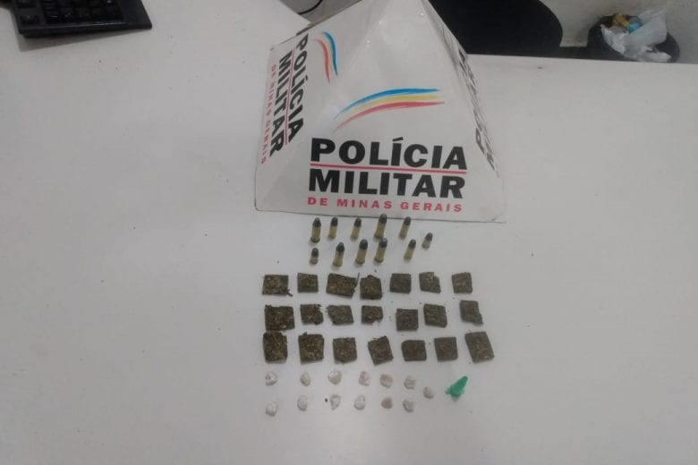 Polícia Militar apreende maconha, crack e cocaína em Itabira