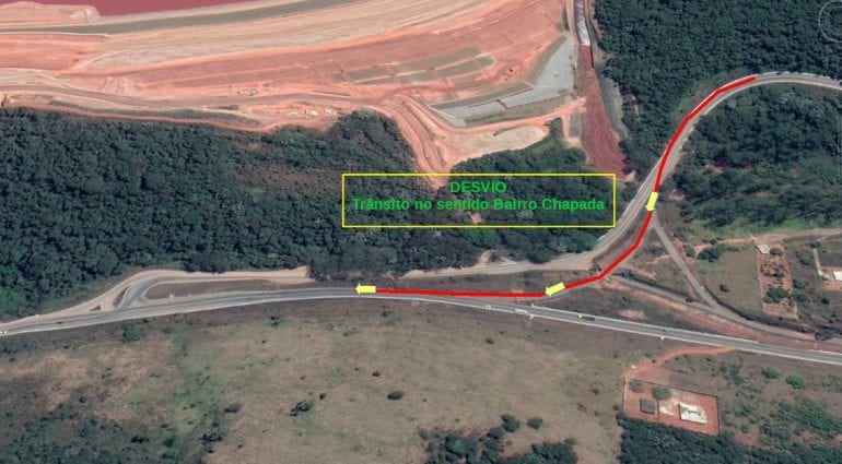 Trânsito será alterado na MG-129 nesta segunda-feira (15)