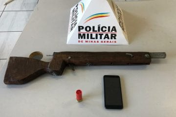 Homem é preso ao ser flagrado com arma de fabricação caseira em Itabira