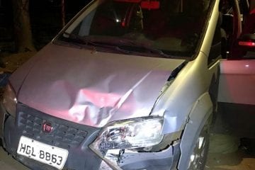 Homem bate de frente com viatura ao tentar fugir da polícia em Itabira