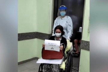 Pacientes com Covid-19 recebem alta e deixam HNSD em clima de emoção
