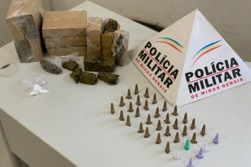 Polícia Militar apreende grande quantidade de drogas em condomínio de Itabira