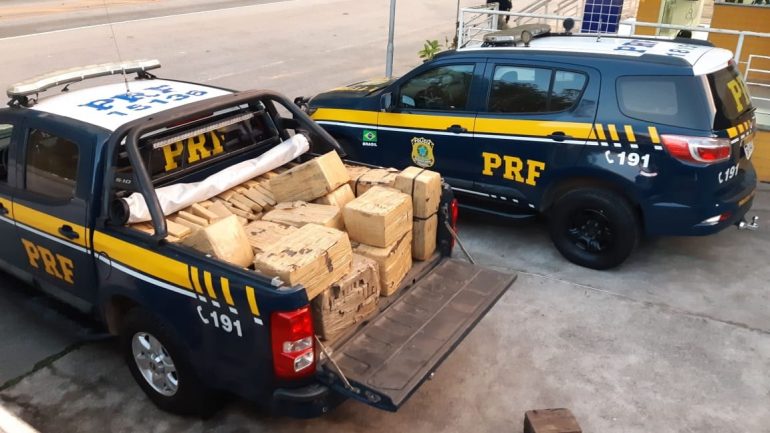 Polícia Rodoviária prende homem com quase 600 kg de maconha em Monlevade