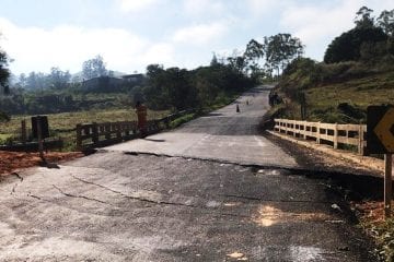 Passagem em ponte da MGC-265 está limitada até oito toneladas