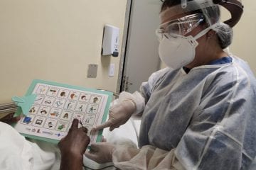 Comunicação alternativa humaniza assistência a pacientes com Covid-19