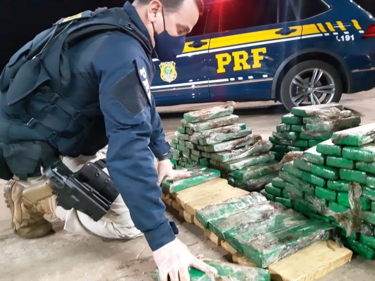 300kg de maconha são apreendido pela Polícia Rodoviária Federal