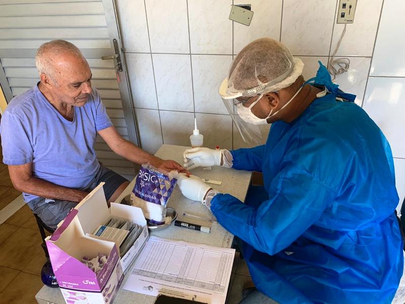 Internos do Lar dos Idosos de Fabriciano são testados para a Covid-19