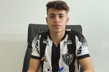 Atlético oficializa primeiro vínculo profissional de mais um jovem da base