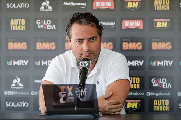 Apesar de alto investimento do Atlético, Mattos diz que situação financeira é ‘delicadíssima’: ‘Receitas beirando a zero’
