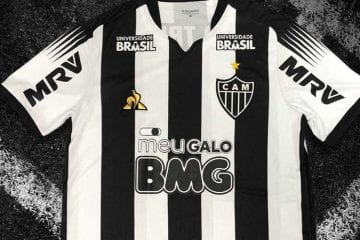 Patrocinador do Atlético inicia desafio para mudar logo na camisa para preto e branco